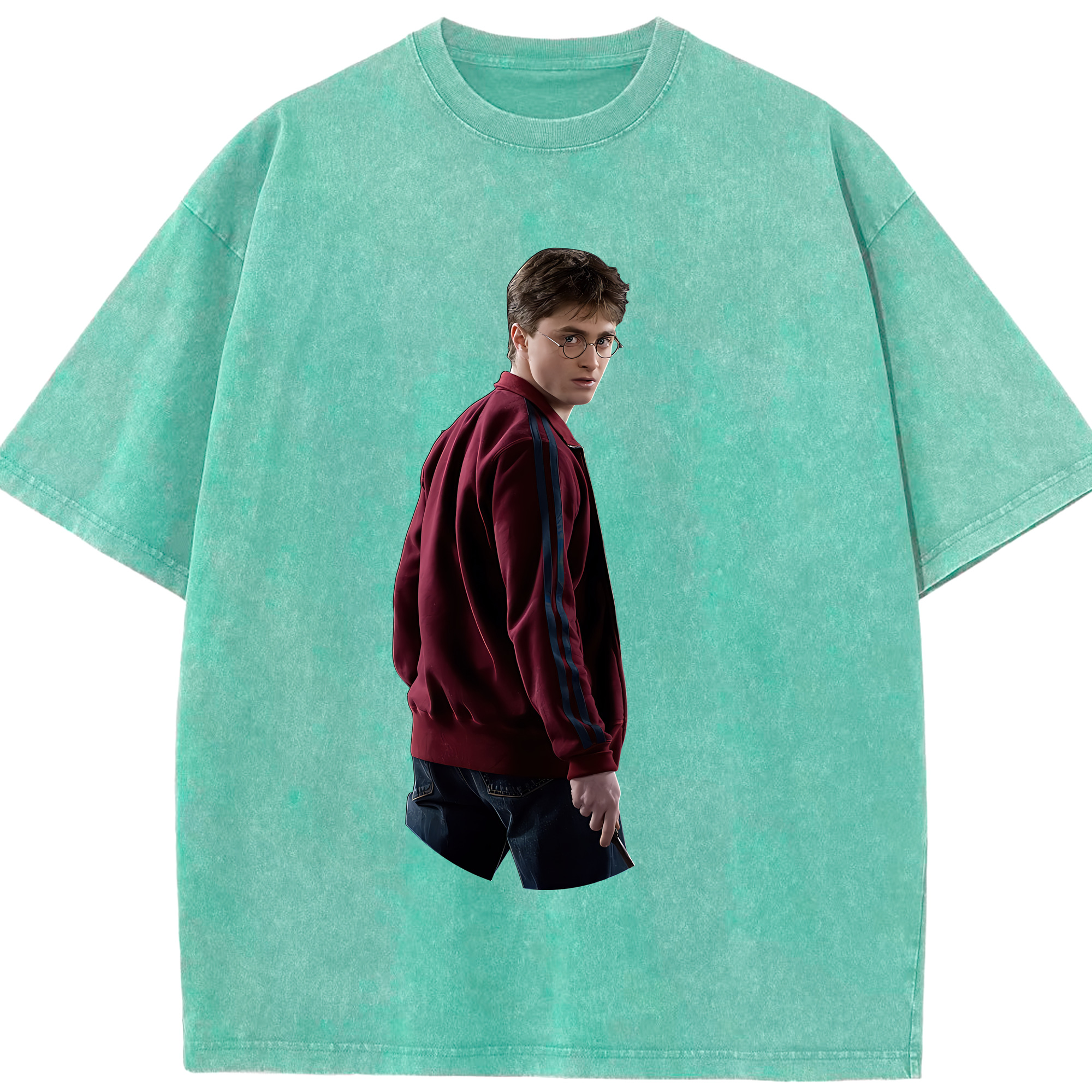 （画像用） Harry Potter ハリー・ポッターシリーズ 綿100% ヴィンテージ風 半袖Tシャツ（フロントプリント）